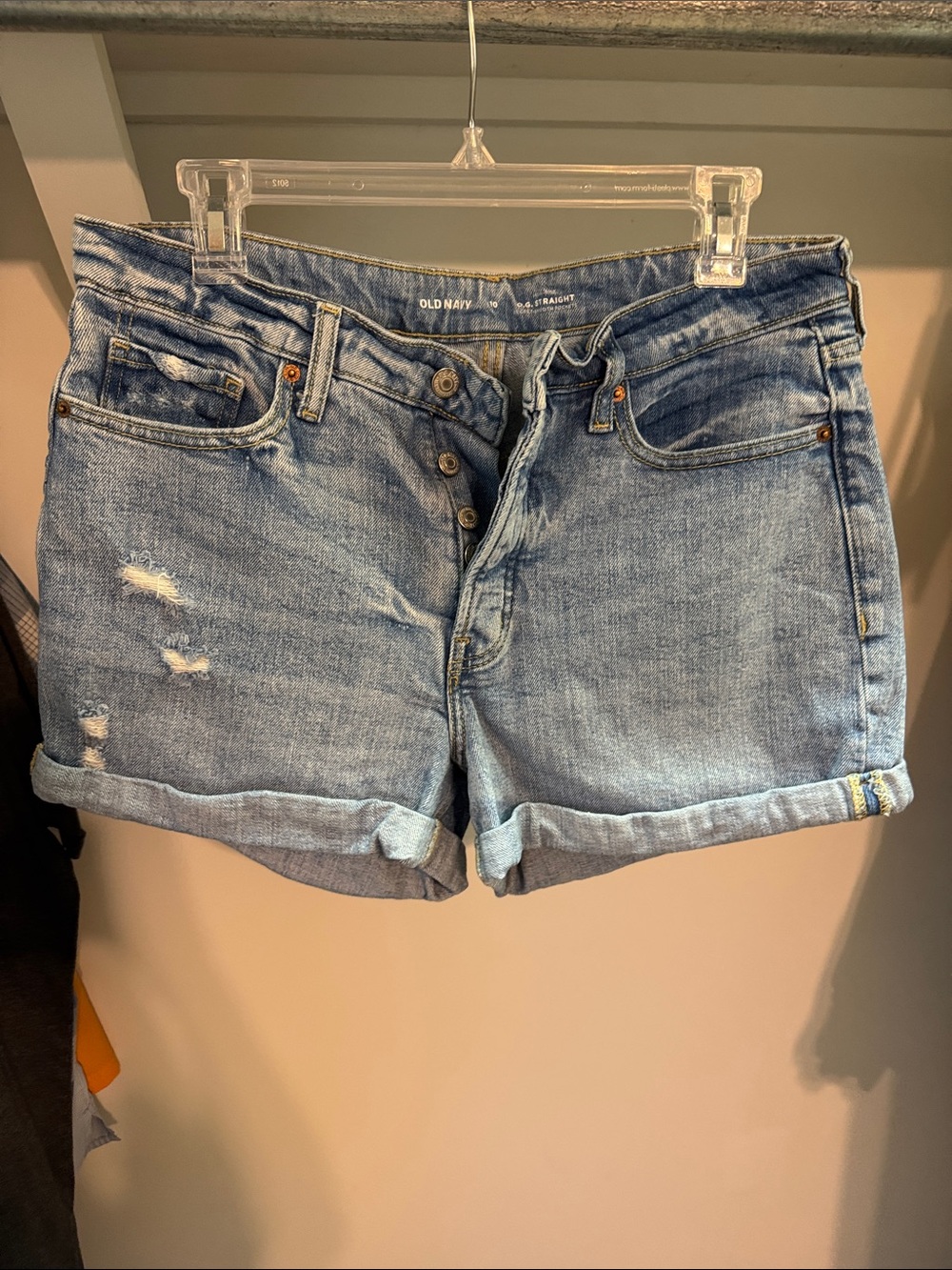 Old Navy Light Blue Rolled Cuff Denim Shorts